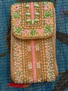 Boho Beaded Clutch Bag