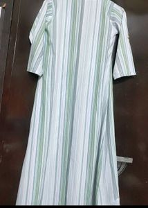 Light Olive &amp; Grey Striped Co-Ords Set For 30 Bust