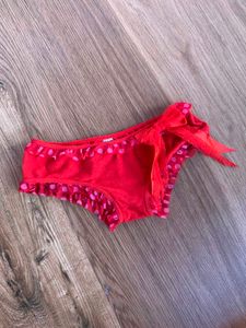 Cute Red Polka Dot Ruffled Briefs
