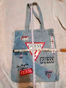 Guess patchwork denimTote Bag