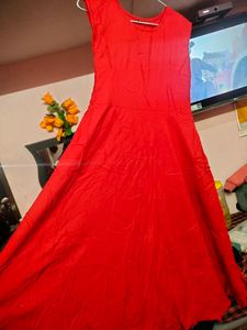 Red Frock Kurti