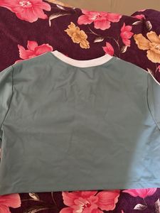 SHEIN Green Ringer T-Shirt