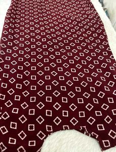 Maroon Kurta Set with Mirror Work