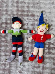 Handmade Knitted Elf Dolls