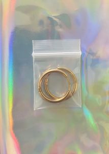 Gold Hoop Earrings Set