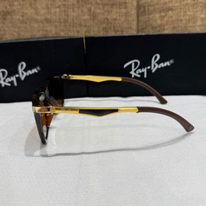 Ray-Ban Sunglasses Brown Frame Amber Lens
