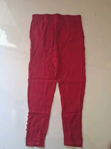 Stylish Grey Printed Kurta with Red Pants