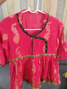 Sale !Cute Pink &amp; Green Salwar Suit