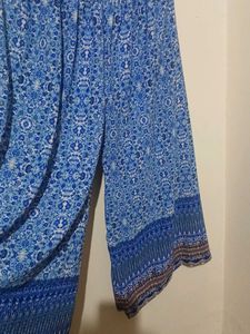 Blue Printed Kurta set