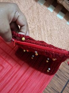 Crochet Kashmiri Pouch/ Mini Bag