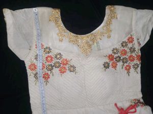 Elegant White Embroidered Lehenga Choli