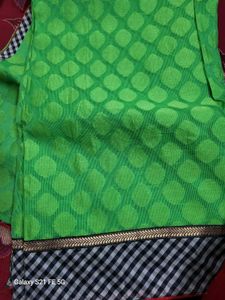 Green Colour Chanderi Saree