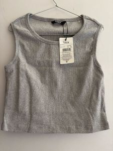Shein Gray Sleeveless Top
