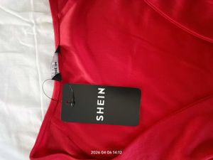 Red Long Sleeve Crop Top