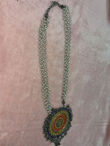 Handcrafted Rajasthani Meenakari Oxidised Necklace