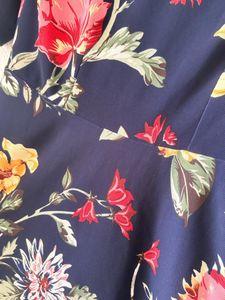 Floral Print Short Sleeve Mini Dress