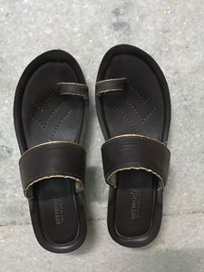 Aerowalk Brown Toe Loop Sandals