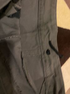 imported Greyish green Straight stretchable Pants