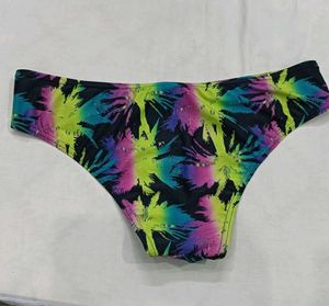 ❤️‍🔥 Vibrant Palm Tree Print Bikini Bottom