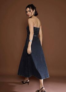 Chic Denim strapeless dress