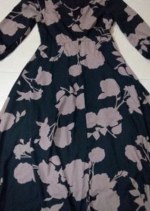 Women A Line Black Dress