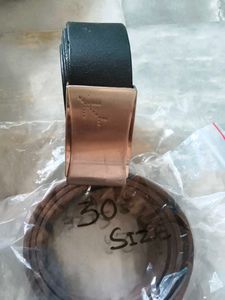 Classic Black Belt with Copper Buckle