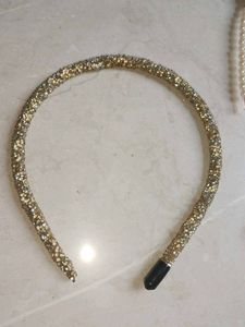 Set of 3 Sparkly &amp; Pearl Headbands