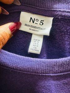 H&amp;M Purple Pullover Sweater