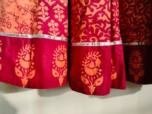 Neeru's Red Anarkali Suit