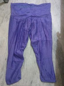 Vibrant Purple Satin Pants