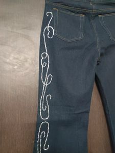 Spiegel Jeans Embellished Dark Wa