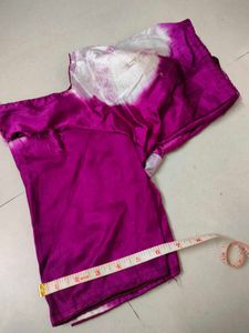 Vibrant Purple Tie-Dye Blouse