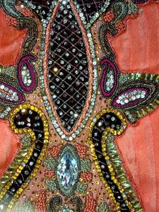 A Full Neck Embroidery Designs Net Frock 😘🥰😍