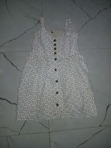 Cute Button-Front Mini Dress