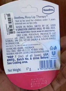 Vaseline Rosy Lips Therapy