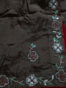 Pure Upada Silk Handwork Border Saree