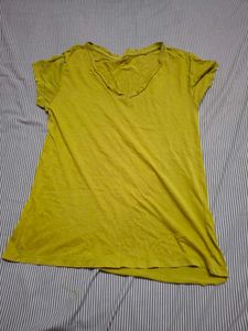 Lime Green Casual T-Shirt