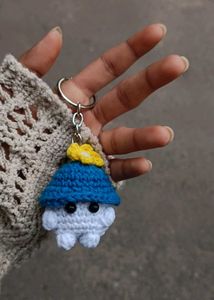 kawai mushroom keychains