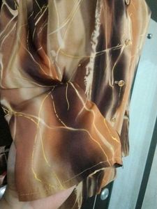 Stylish Printed Button-Up Shirt