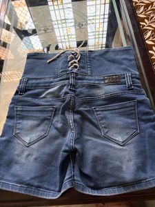 High Waisted Denim Shorts