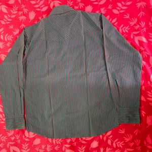 Men's Striped Button-Down Shirt