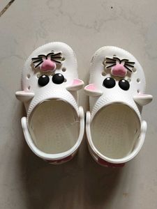 Cute White Cat Crocs for Kids - Original