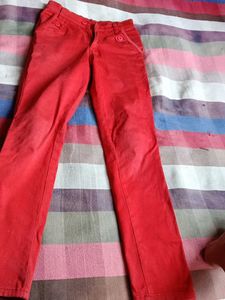 Red Girls' Pants