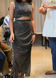 Silver Shimmer Two-Piece Dress