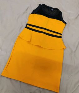 Stylish Yellow Party Dress For Women😍💛👑💘