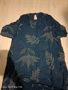 Stylish Blue Printed Kurta Set