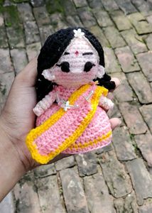 Handmade Crochet Radha Doll