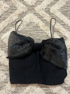 Chic Black Corset Top