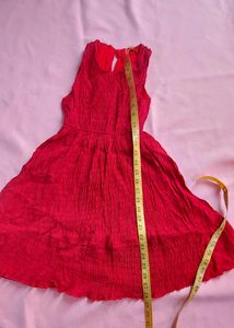 Red Summer Frock- 5 To 7 Years
