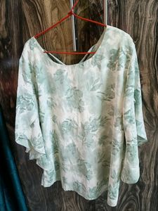 Chic Floral Print Kaftan Top